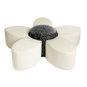 flower shaped modular furniture, queue