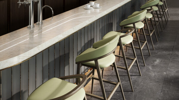 Finley Barstool with Upholstered Back - Image 7