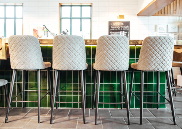 Bloom Barstool Wood Legs