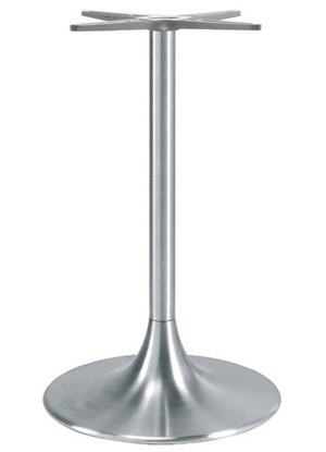 90134 Table Base Brushed aluminum trumpet base