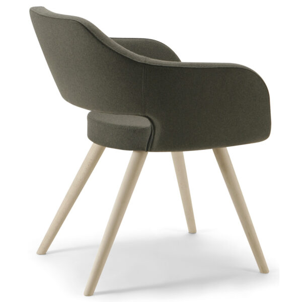 Larsen Arm Chair Wood Leg