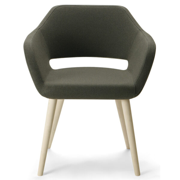 Larsen Arm Chair Wood Leg