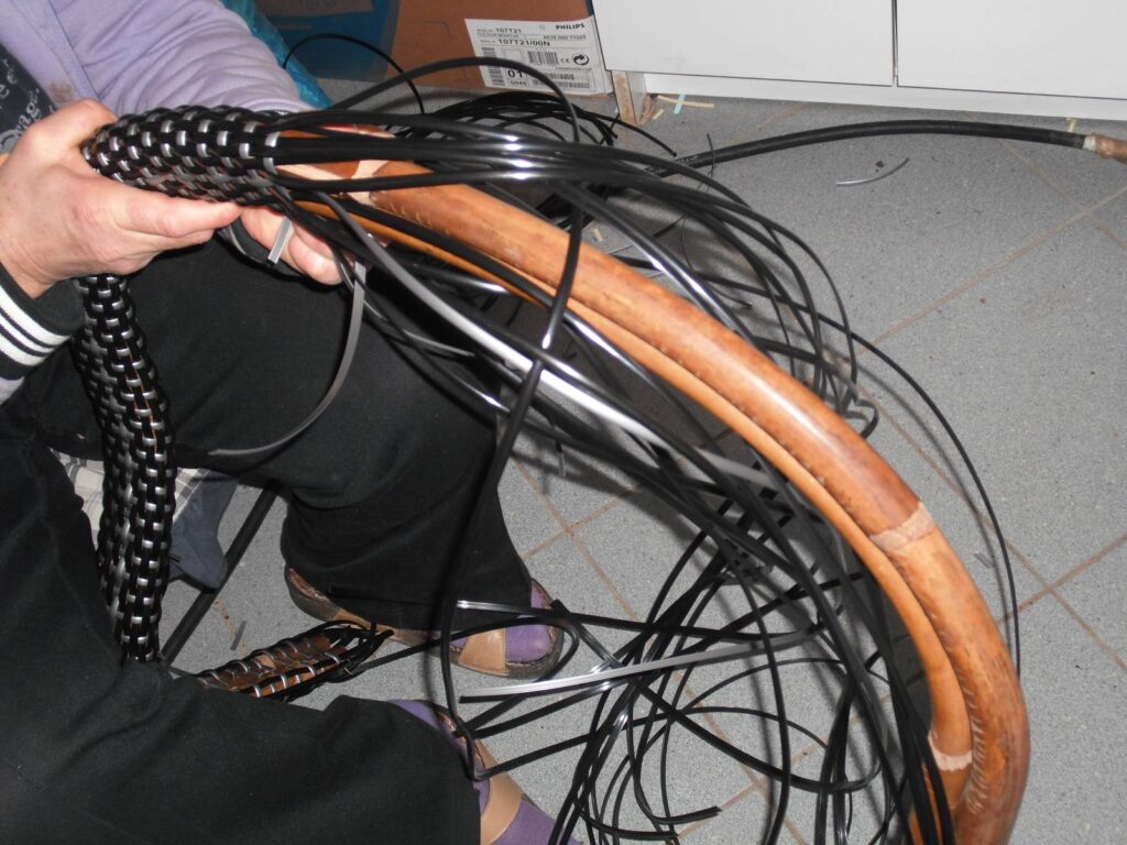 weaving a french bistro chair back