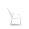 Janet Outdoor Lounge Chair White Side