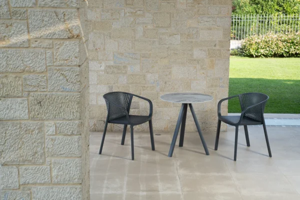 Janet Outdoor Arm Chair Porch Seating Black